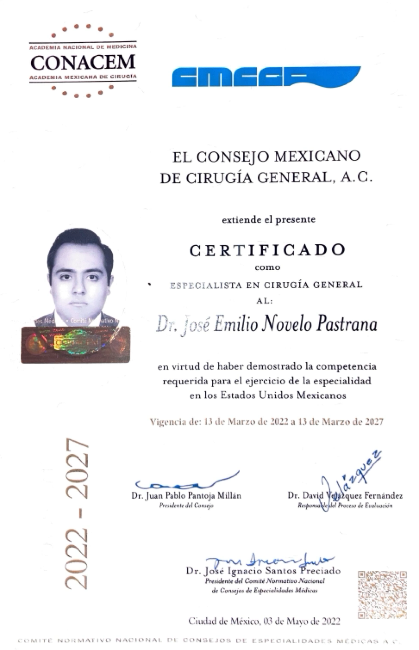 certificado conacem doctor emilio novelo